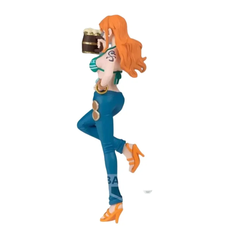 Bandai in Stock Original BANPRESTO ONE PIECE Banquet Nami Action Figure Model Toys for Kids Gifts Collectible