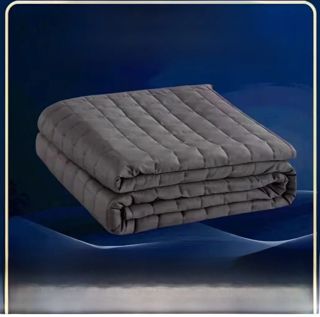Cross-Border Gravity Weighted Blanket Pressure Sensation Comforter Single Double Bed Size Adult Teenager Bedroom Use
