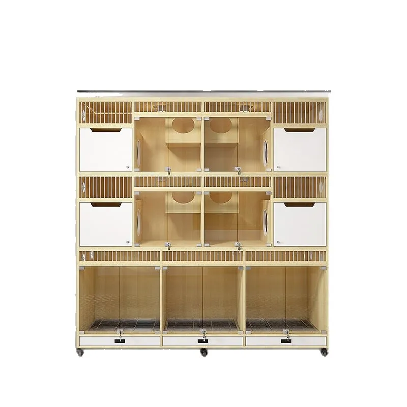 Showcase Breeding Cage Dog Villa Small Medium Large Cat Dog with Toilet Kennel