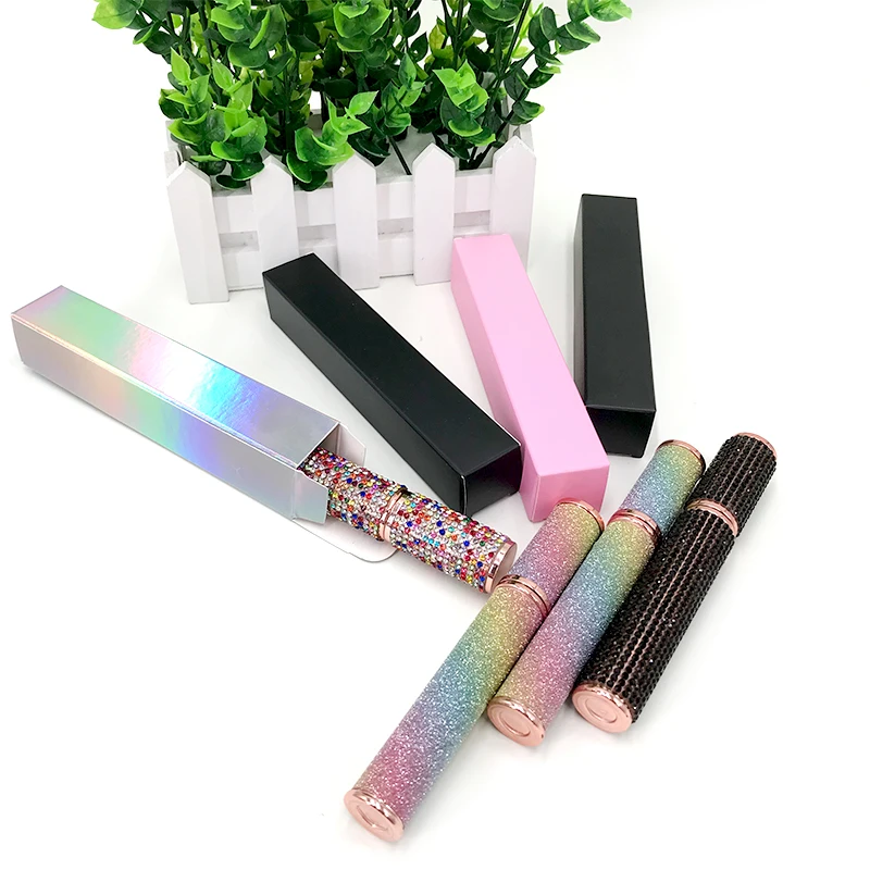 Custom Logo Lip Gloss pencil lequid Eyeliner Paper Packaging Box Wholesale Pink/Black/Holographic Lipstick Empty Boxes