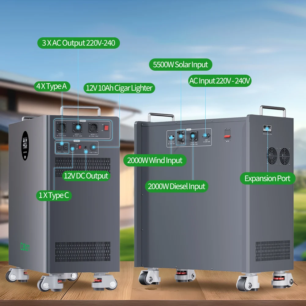 Home Energy Storage Inverter All in One 16Kwh 32Kwh Lifepo4 Lithium Battery Solar Power Generator Home Energy Storage System