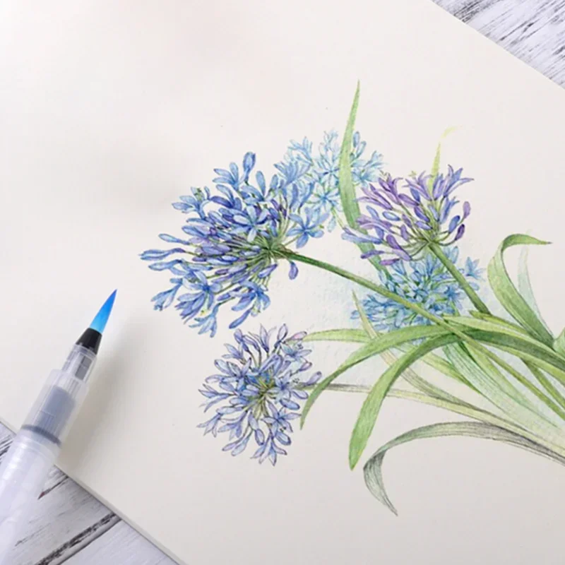 Fountain Pen Type Calligraphy Brushes Metal Soft Weasel Hair Small Regular Script Brush for Student Painting Writing