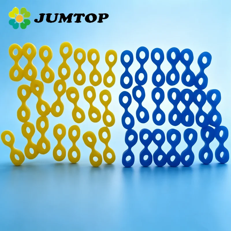 

JUMTOP 40Pcs Dental Rubber Tooth Seperator Elastic Fixing Wedges 2.0/2.5 MM