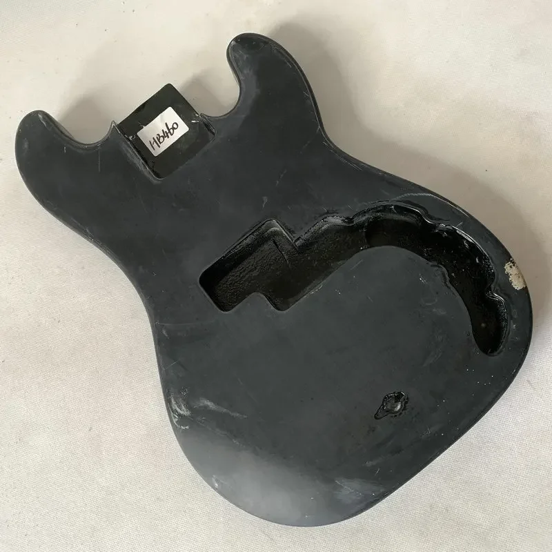 

HB460 PB Bass Unfinished Precision Electric Bass Body in Solid Basswood Matte Black Color DIY Replace Guitar Parts with Damages