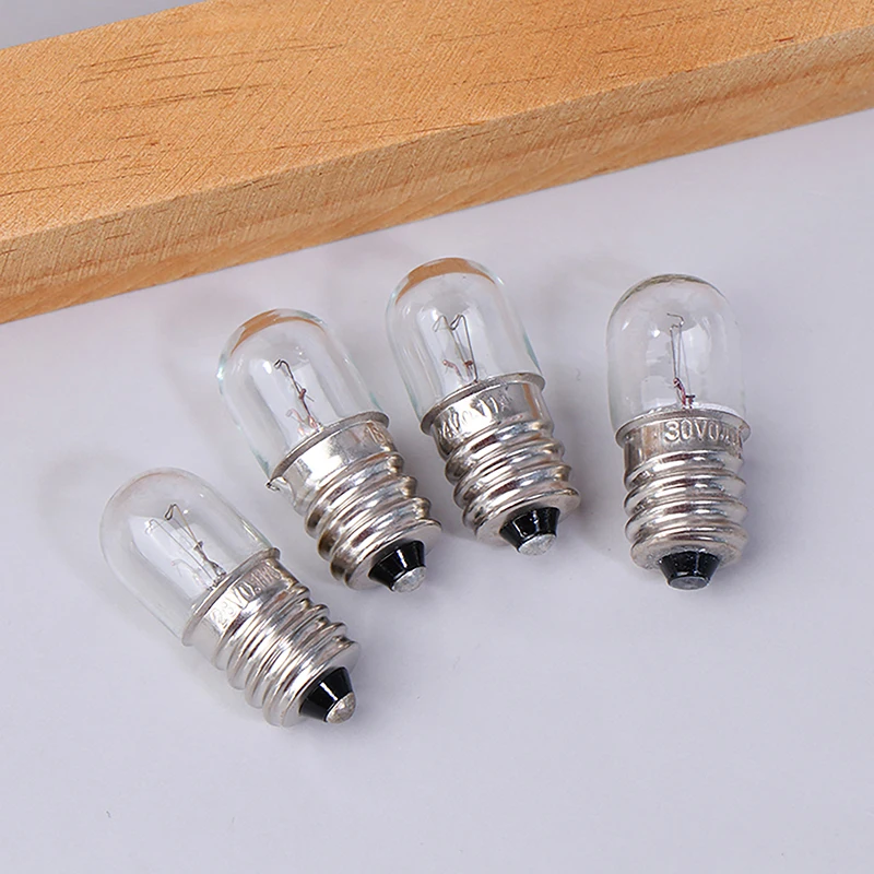 

New 1Pc E12 18V 24V 28V 30V Mini Bulb For Indicator Light Little Bulb For Test Experiment Teaching Flashlight Screw Based Bulb