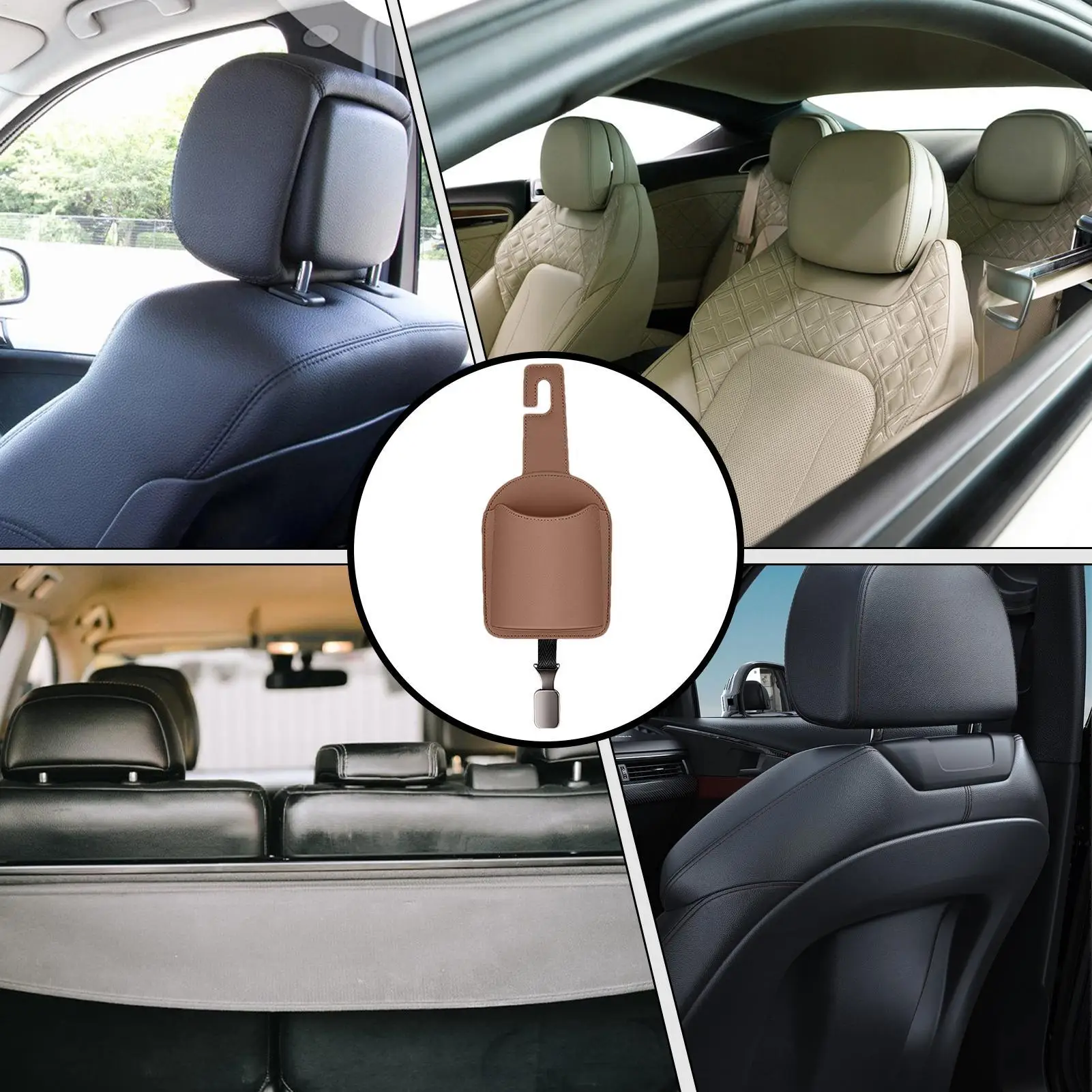 Back Seat Cup Holders For Cars Multifunctional Automotive Rack Car Back Seat Cup Holder Headrest Hook For Travel Truck Interior