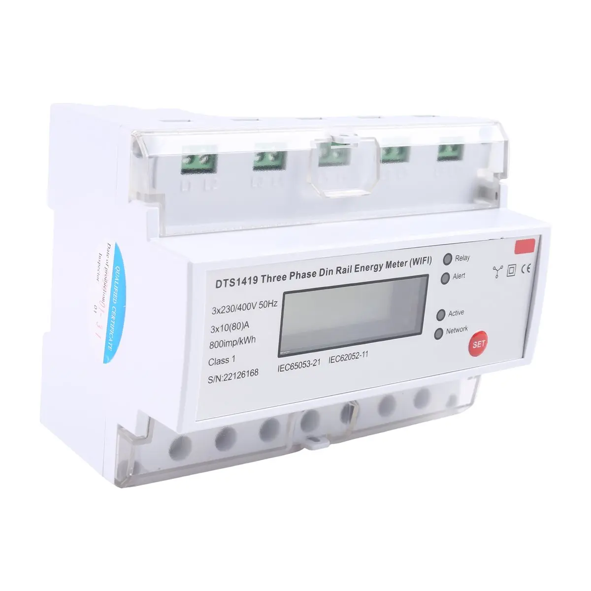 A99X Smart Electricity Meter WIFI Remote Prepaid Electricity Meter Multifunctional 3-Phase Rail Type Home Rlectricity Meter