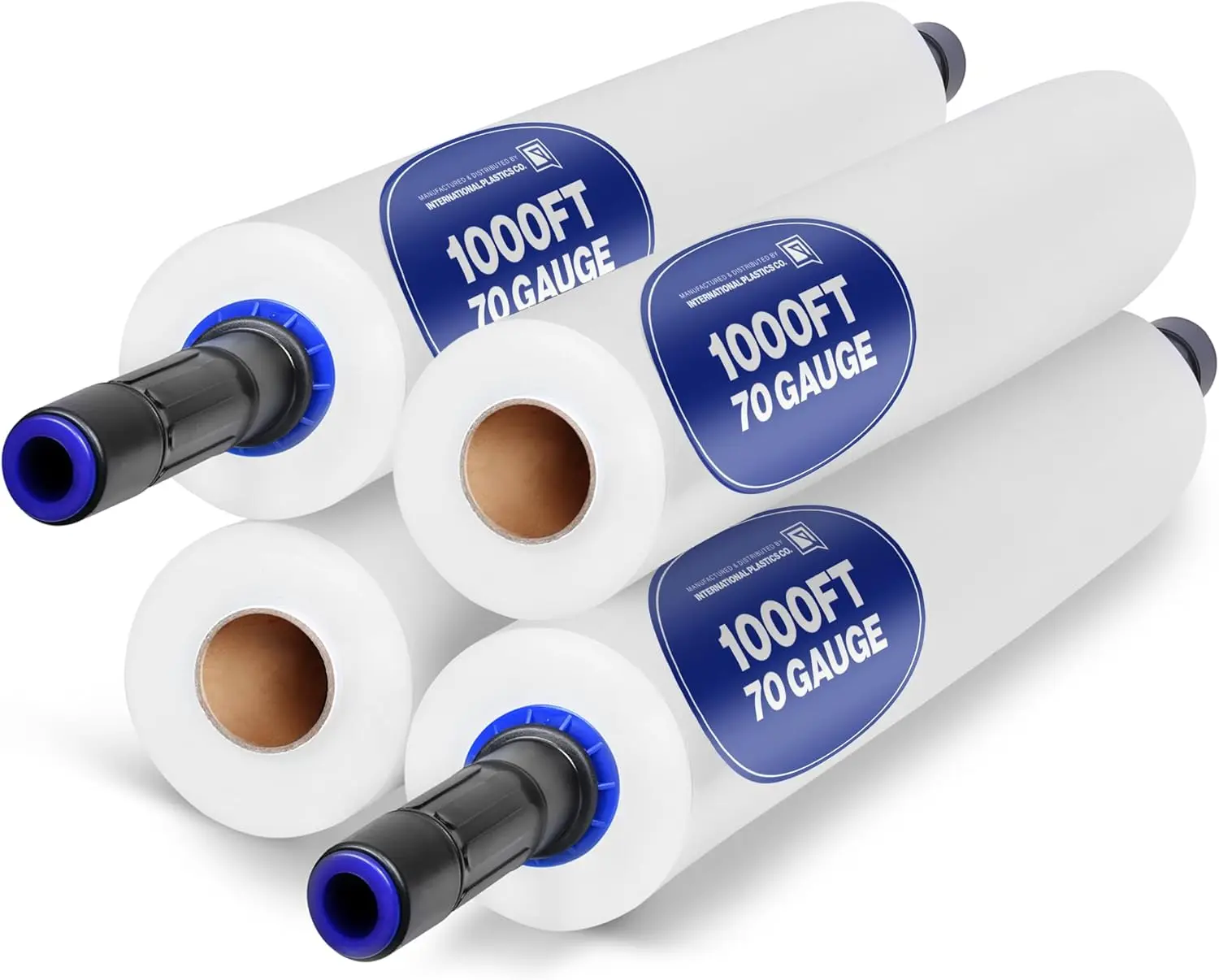 

Пленка стрейч-пленка 70 гаусс, 15 дюймов, с удлиненными ручками, 1000 футов, прозрачная, для переезда и упаковки, 4 шт.