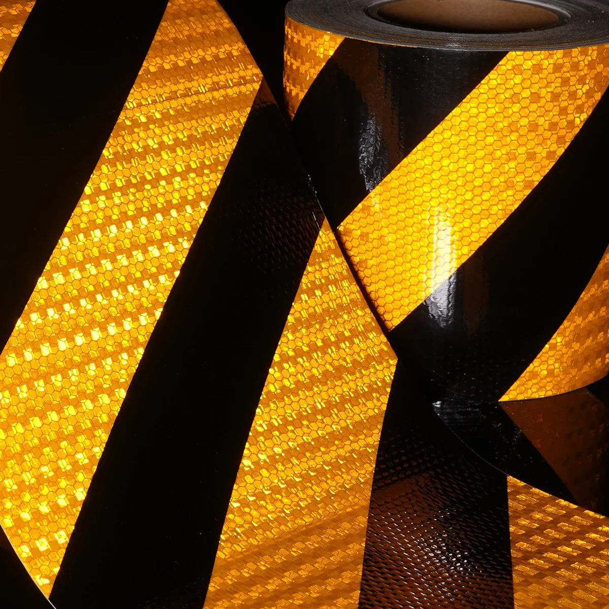 Twill Print Reflective Safety Warning Tape Self Adhesive PVC Car Accessory Tape High Visibility Warning For Car Truck