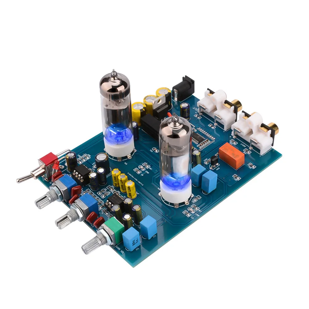 Bluetooth Tube Preamplifier Fever Hifi 6J5 Vacuum Tube Preamp NE5532 Amplifier Tone Control Board