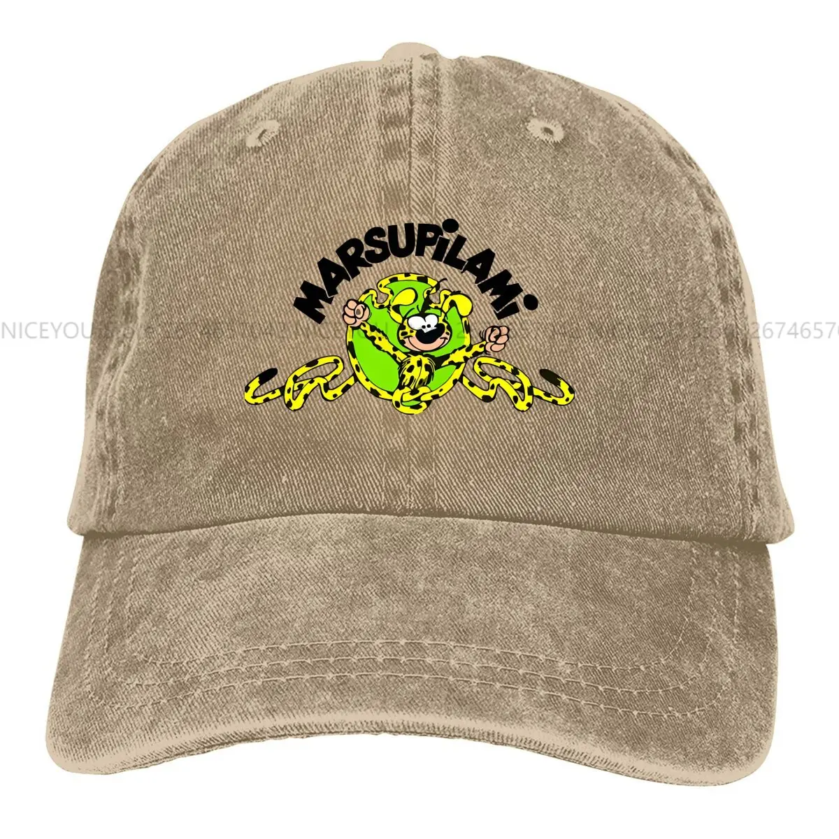 Marsupilami Cartoon Multicolor Hat Peaked Women's Cap For Music Fans Personalized Visor Protection Hats