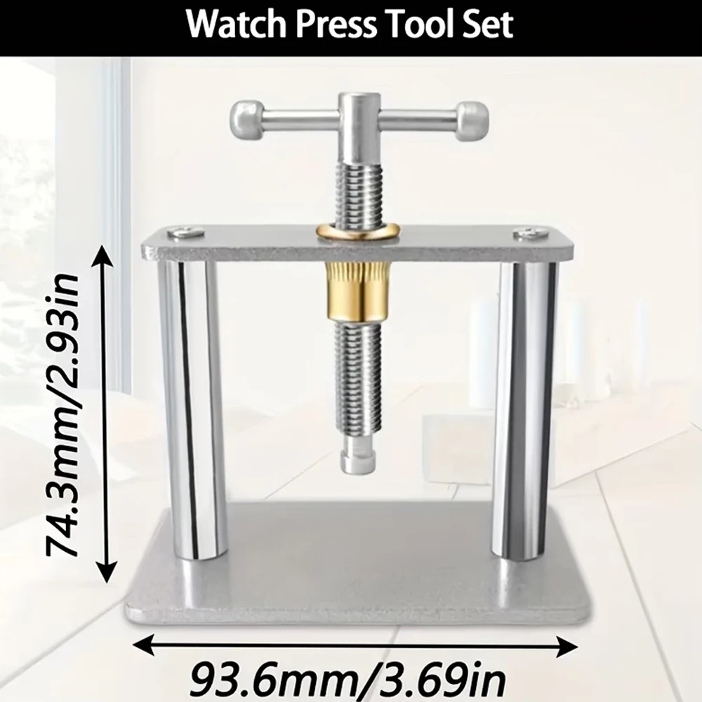17-Piece Watch Repair Tool Set, Battery Replacement Tool, And A Watch Opener Equipped With Two Prying Bars