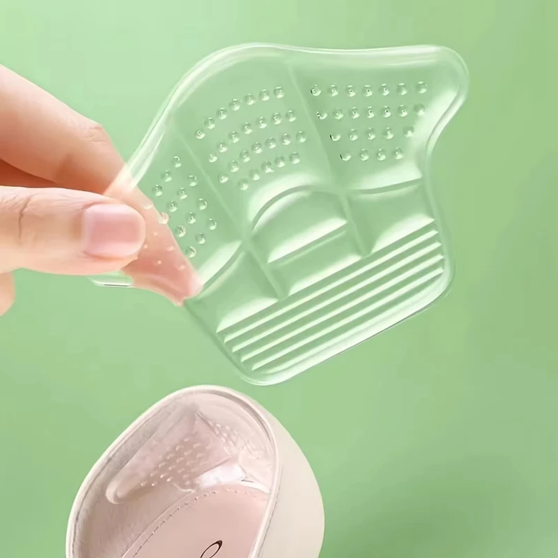 Silicone Gel Heel Inserts, Self-Adhesive Anti-Blister Cushions, Adjustable Shoe Size Pads, Reusable Comfort Heel Pads for Heels