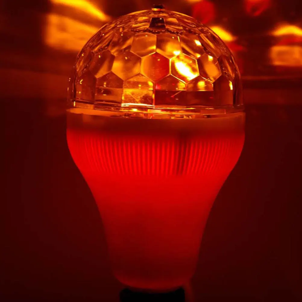 Rgb المرحلة ضوء لمبة الدورية ديسكو كشاف إضاءة للحفلات Led المحيطة مصباح ل Ktv المنزل الرقص إضاءة الحفلات تأثيرات ديكور