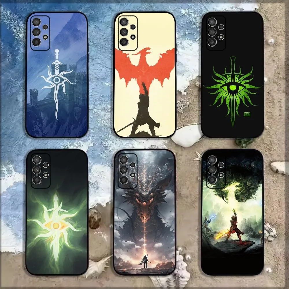 Dragon A-Age Inquisition Game Phone Case For Samsung Galaxy A13,A21s,A22,A31,A32,A52,A53,A71,A80,A91 Soft Black Shell