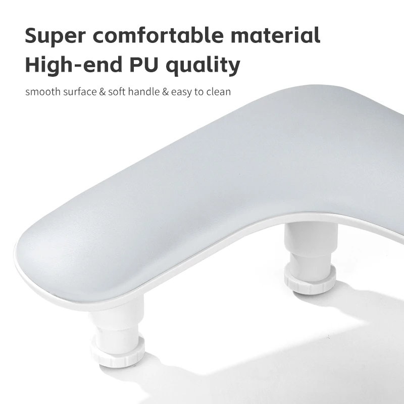 U-vormige manicure-armsteun voor nagels Tech PU-leren handstandaardsteun voor manicures Comfortabele manicure-nagelhandsteunkussen voor manicures Kantelbaar handkussen met nagelpad Zachte handsteun voor nagelarmkussen