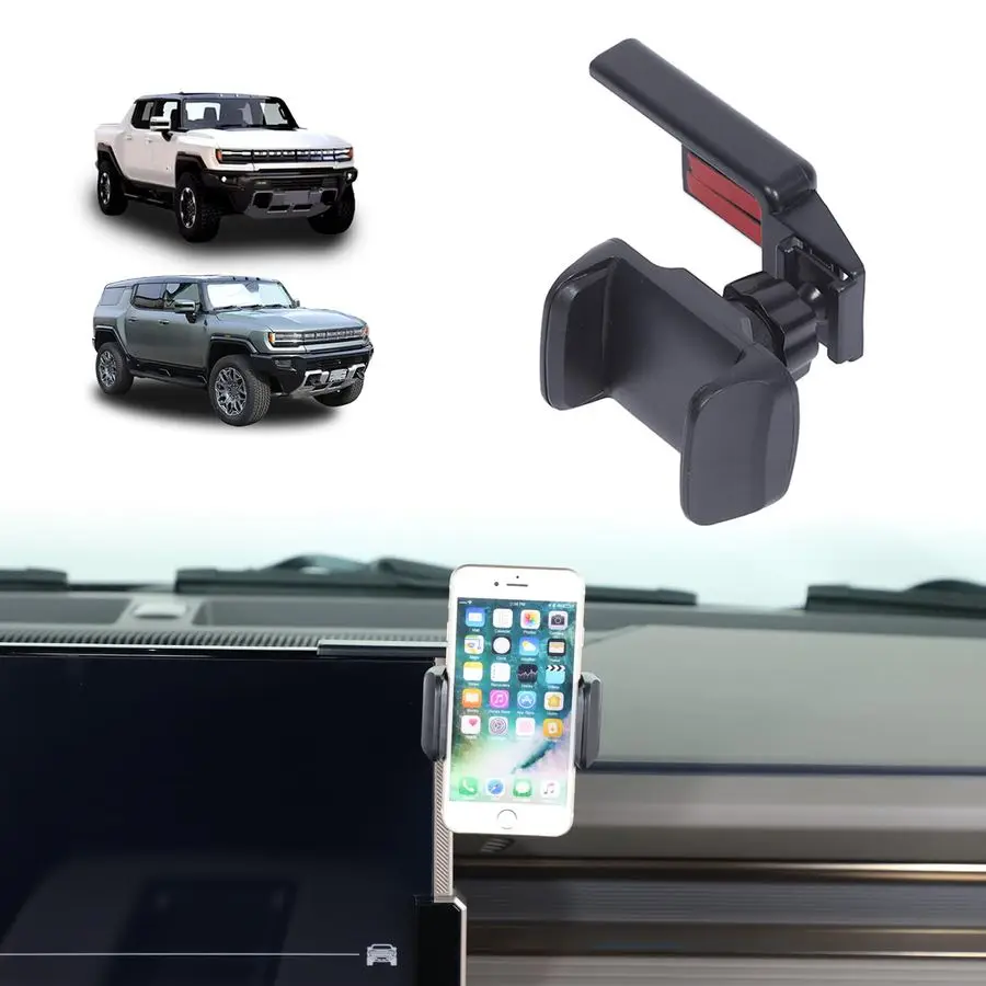 

Phone Holder Mount for Hummer EV SUV Truck Accessories 20222024 2025 Right Side of Navigation Screen Rotatable Fixed Mobile Phon