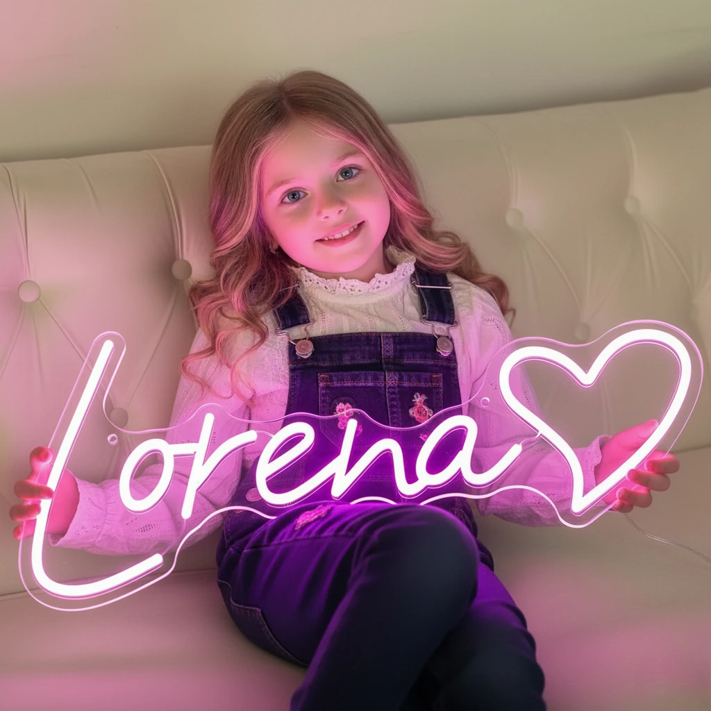 Custom Personalized Name LED Neon Sign USB Powered Night Light Home Ambient Lamp for Birthday Wedding Decor & Chic Wall Lighting