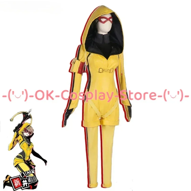 Closer Suwa Arai Cosplay Costumes Game Persona P5X Cosplay Party Suit Yellow Jumpsuit Halloween Carnival Uniforms Custom Made