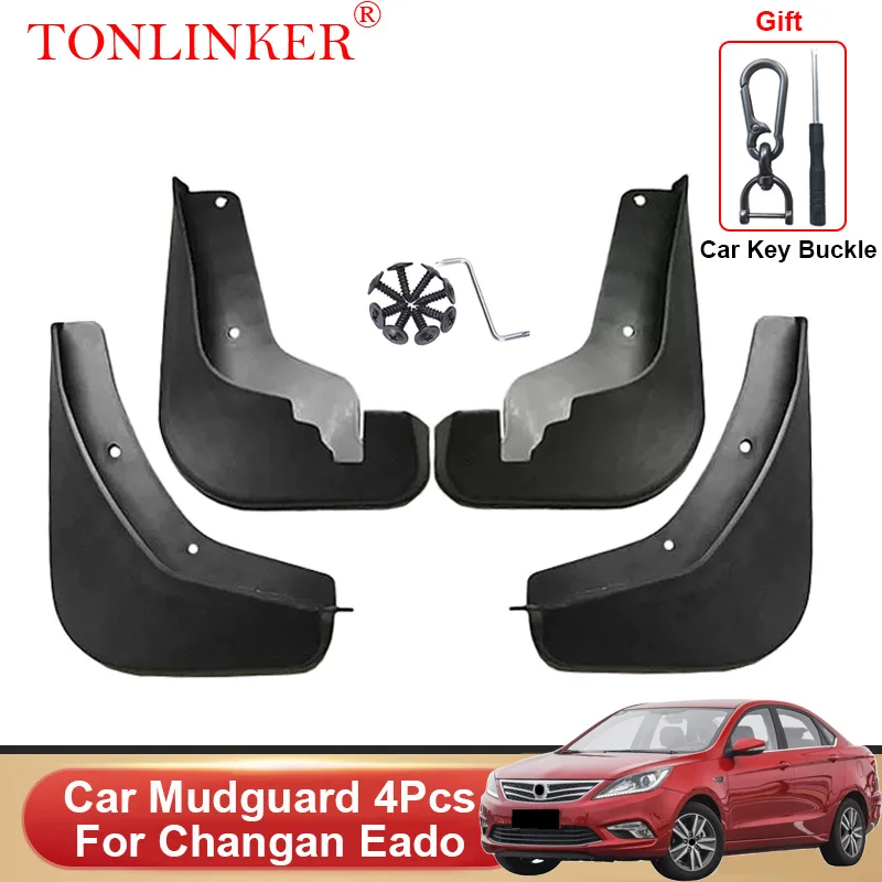 

TONLINKER Car Mudguard For Changan Eado 2013-2016 2017 Mudguards Splash Guards Front Rear Mud Flaps Fender Mudflaps Accessories