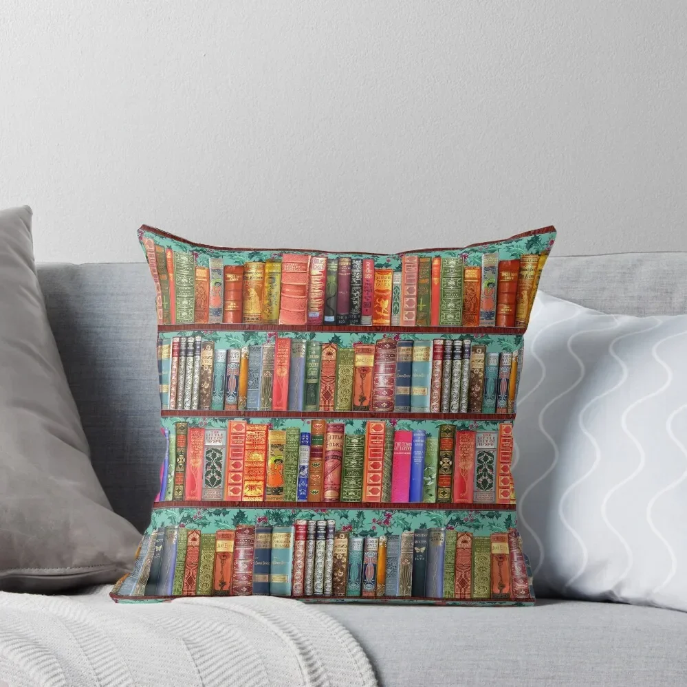 

Christmas vintage books, holly Throw Pillow Pillowcases Bed Cushions christmas supplies pillow