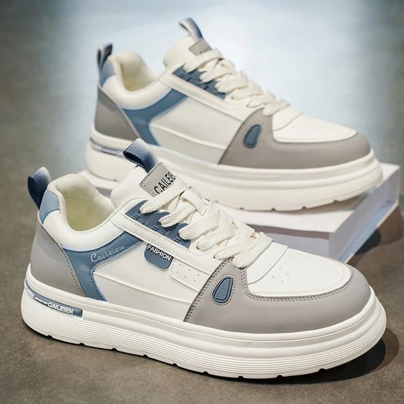 Men's Shoes: Breathable, Trendy, Versatile, Thick-soled White Sneakers, Sportswear, Casual Shoes, and Board Shoes