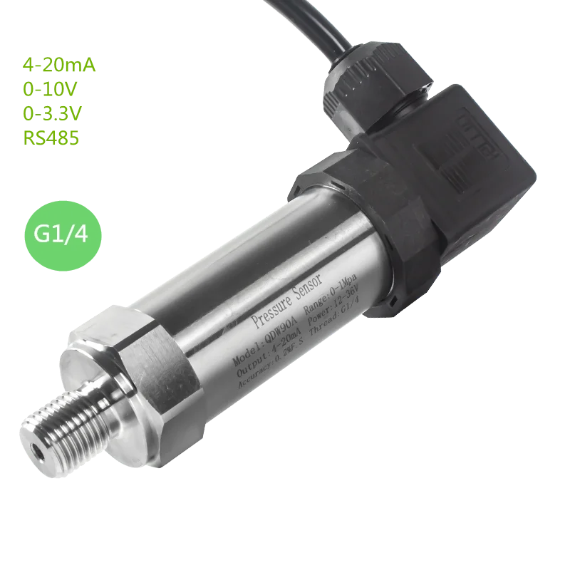 

4 20mA 0-10V RS485 output Pressure Transmitter Water Gas Oil Liquid 12-36V 0-1bar 50mbar 0.1bar 10bar