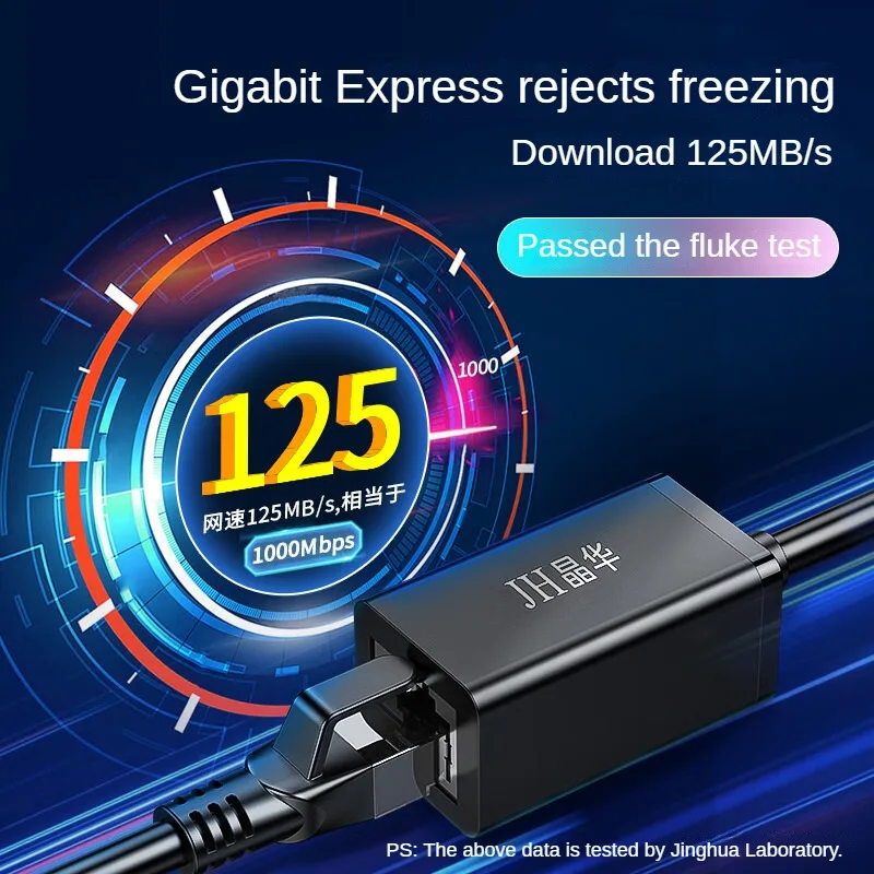 Cat6 Gigabit Ethernet Cable, 1000Mbps High-Speed Network Patch Cord, 125MB/s, RJ45 Gold-Plated for Router/Modem/PC
