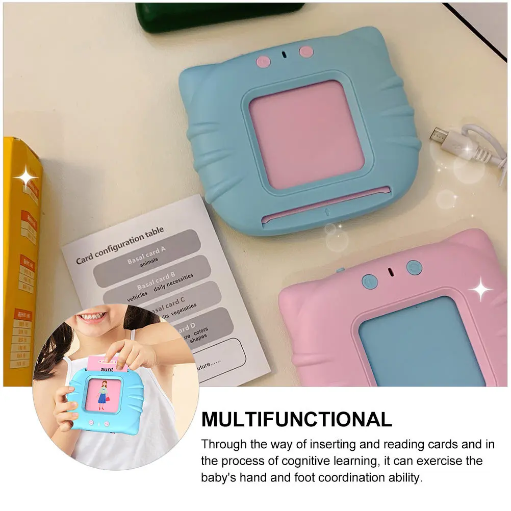 مجموعة واحدة من بطاقات التعلم الإنجليزية، آلة تعلم الكلمات، محو الأمية المحمولة للأطفال، التعليم المبكر، لعبة ممتعة، أداة تطوير الدماغ #4