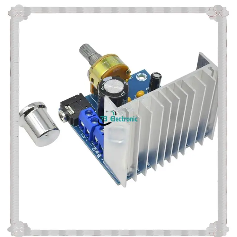 24-Hour Delivery TDA7377 2.0 Version Stereo Audio Amplifier Board 35W+ 35W Dual Channel Module DC 12V Power Supply