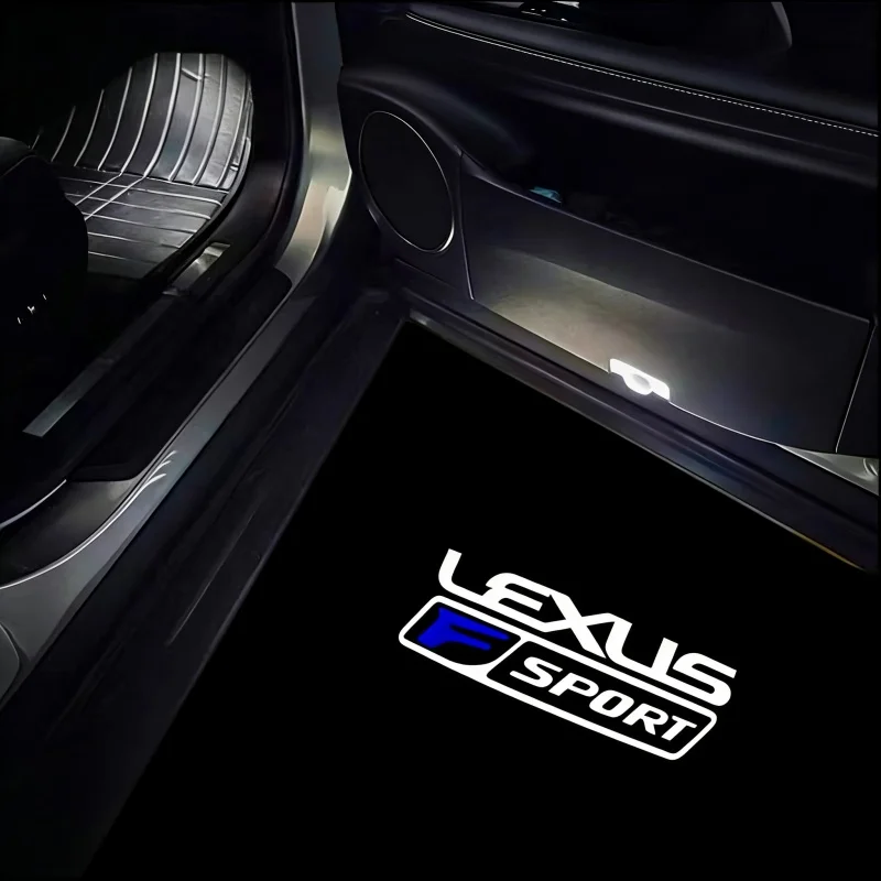 Para Lexus F Sport LX 460 RC 300h 400 RX270 350 450h LS IS RX GS LM ES GX LX Luzes de Boas-Vindas LED para Porta de Carro com Projetor de Logotipo