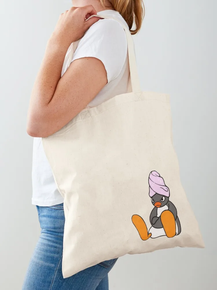 

Angry Pingu Shower Official Merch Tote Bag the tote bag Fabric bag canvas bags personalized tote