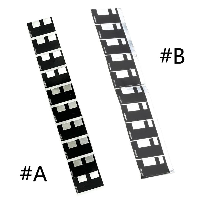 

10Pages 135 35mm Film Cassette Code Sticker ISO800 1600 Bulk Film Label Hand Roll AutoISO Detected