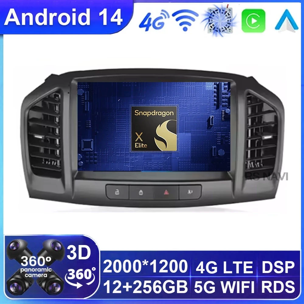 

Автомобильное радио Android 14 для Buick Regal 2009-2013/Opel Insignia 2008-2012 DVD 4G LTE Wireless Carplay Auto DSP 2DIN Stereo BT