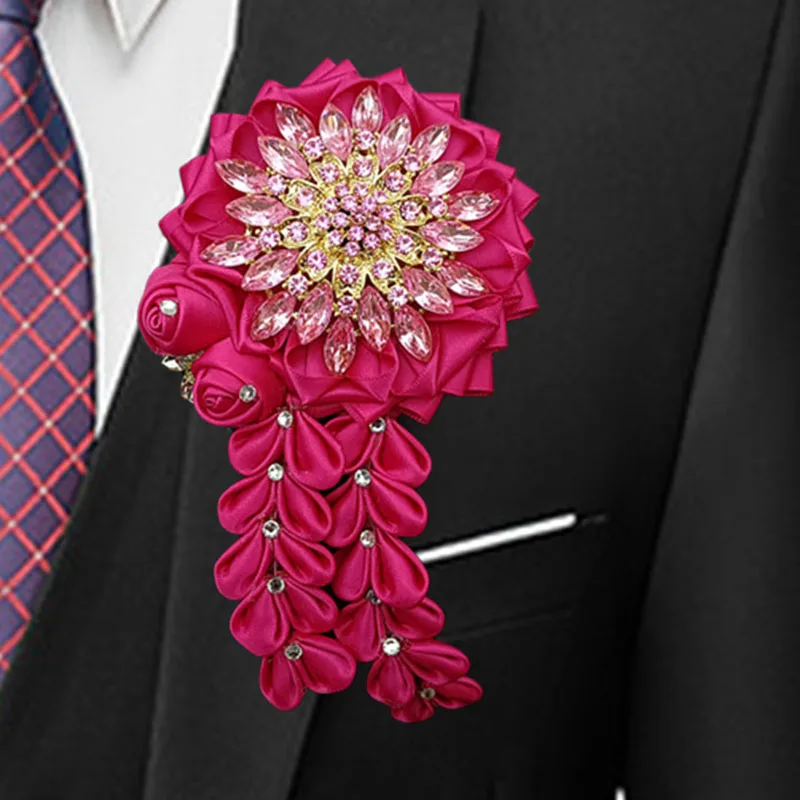 

Brooch for Men's Korean British Suit Shirt Wedding Clothing Accessories Original Design Handmade Jewelry Gifts High-end Corsage