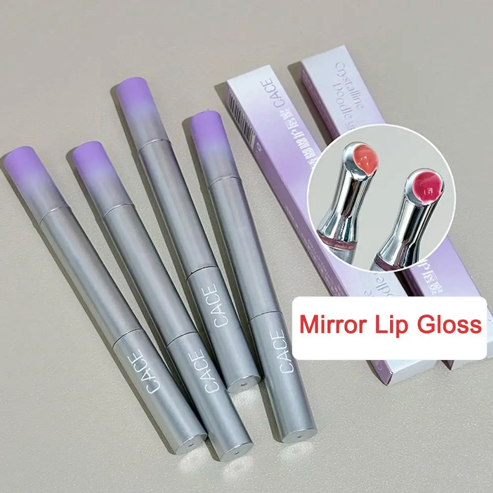 1pcs Moisturizing Clear Water Gloss Lip Glaze Mirror Tint Non Greasy and Korea Lip Watery Make Jelly Waterproof Lip Gloss U R8A0