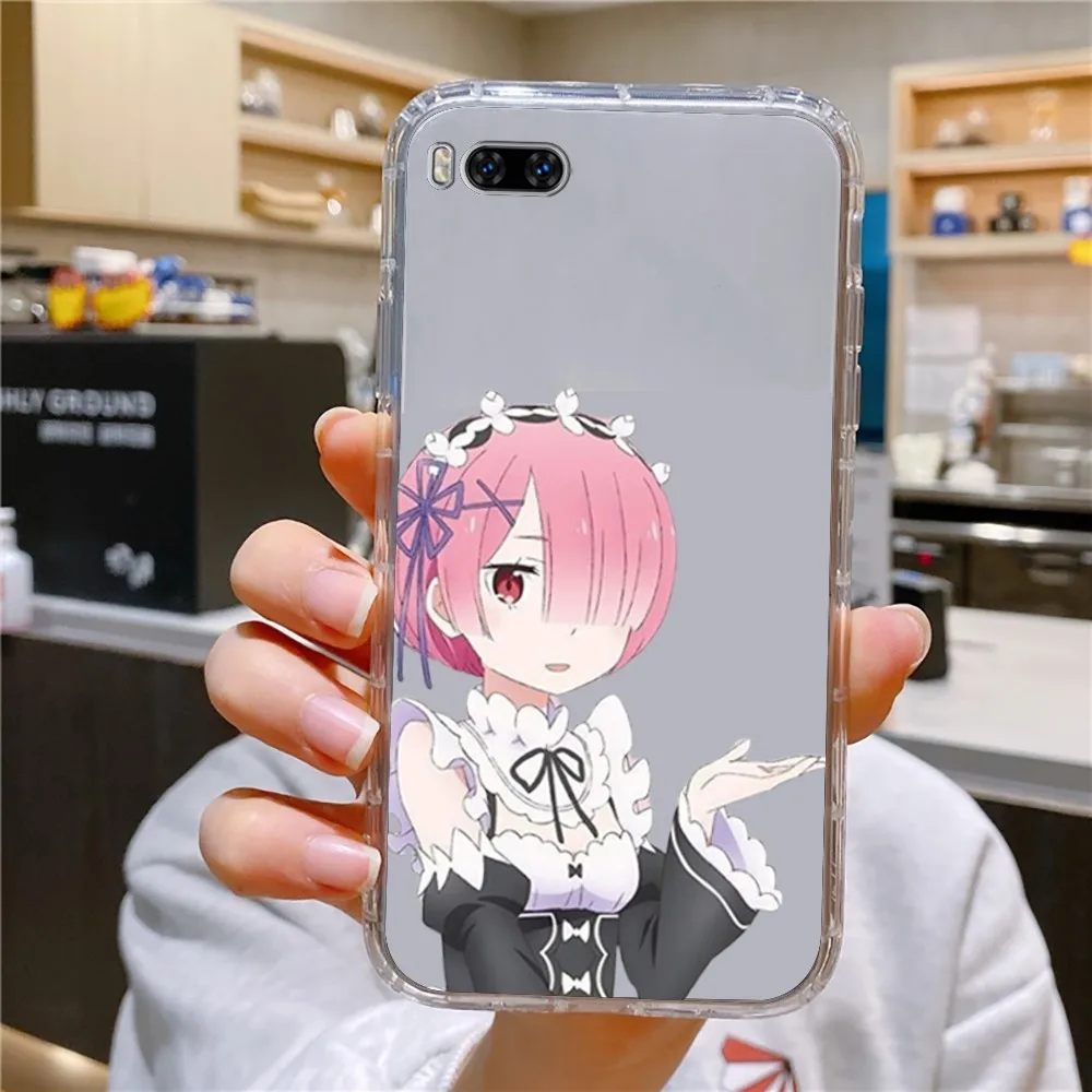 R-ReZero R-Ram R-Rem Anime Phone Case For Huawei Mate P10 P20 P30 P40 P50 Smart Z Honor 50 60 70 Pro Lite Transparent Case