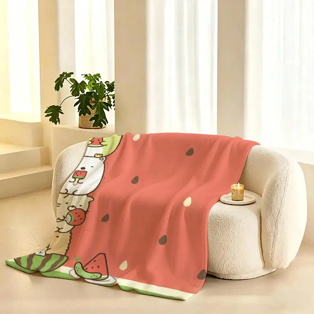 Sumikko Gurashi Character Brand Throw  flannel blanket, suitable for sofas, beds, offices,  exquisite gift blankets