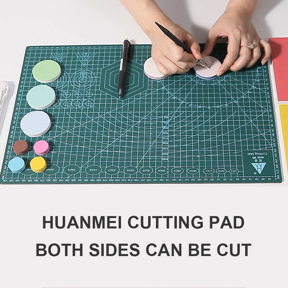 Self Healing Cutting Mat Gridded Cutting Board Double-Sided PVC Cutter Plate 3 Layer Cutting Pad for Scrapbooking DIY Projects