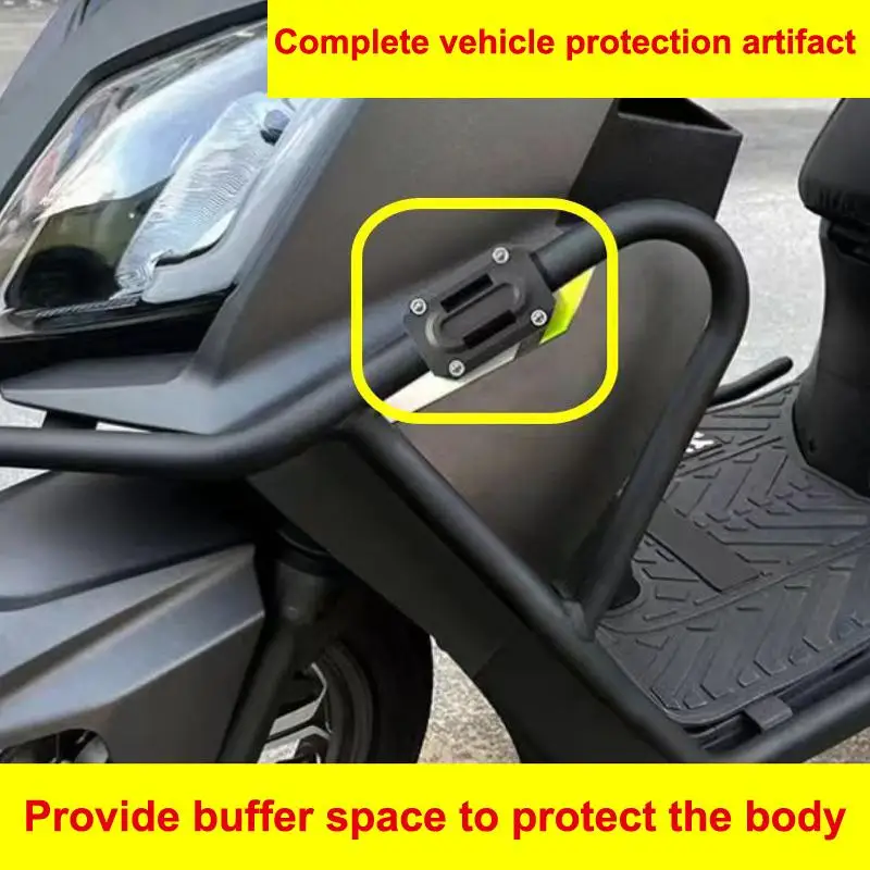 2Pcs Multifunctional Engine Bumper Guard Blocks Decorative Anti-Collision Blocks Fit 22/25/28mm Auto Exterior Protection Parts