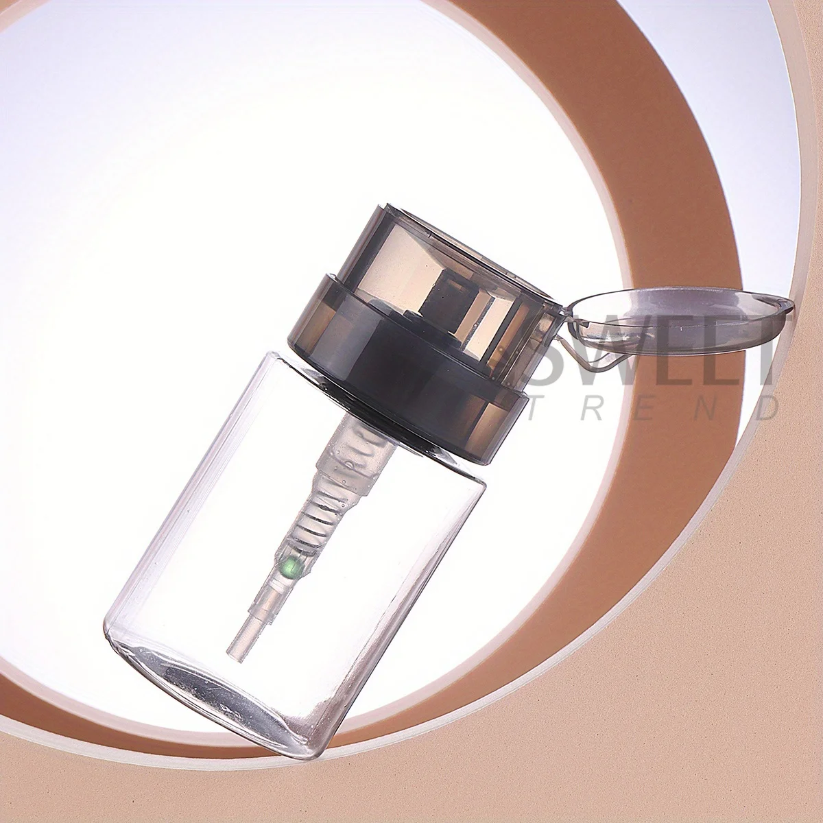 2 قطعة 100 مللي فارغة مسمار الفن البولندية زجاجة نظيفة دفع مضخة موزع السائل زجاجة تخزين المطهر مزيل الحاويات مانيكير أداة