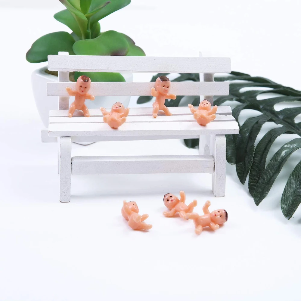 30/60/100 Stück Mini-Kunststoff-Babys für Babypartys, Eiswürfelspiel, kleines Baby für Babypartys, Geschlecht offenbaren, Geburtstagskuchen,