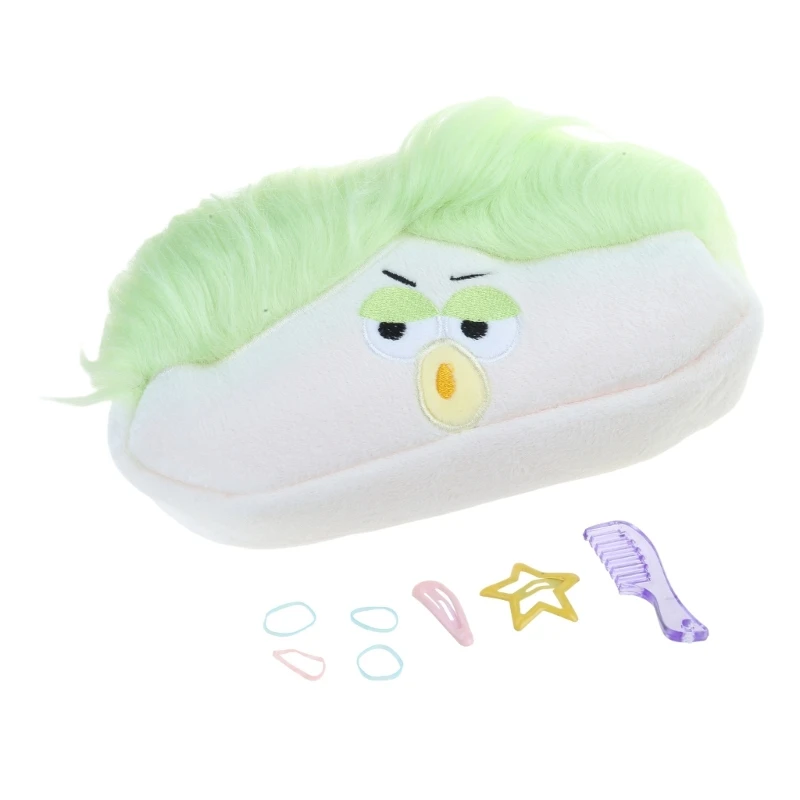 Сумка-карандаш с мультяшной уродливой куклой, плюшевые чехлы для ручек, чехол для ручек на молнии, большая вместительная сумка в