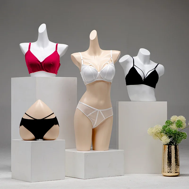 Male Female Half Body Mannequin Torso One-piece Underwear Display Mannequin Stand for Product Shooting Store Retail Display