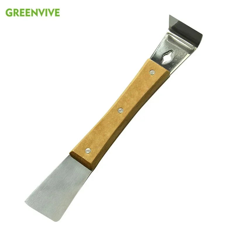 Bee Hive Scraper Wooden Handle Hive Tool Honey Cutter Knife Beekeeping Scraping Knife Cutting Honey Scraper Honeycomb Knife