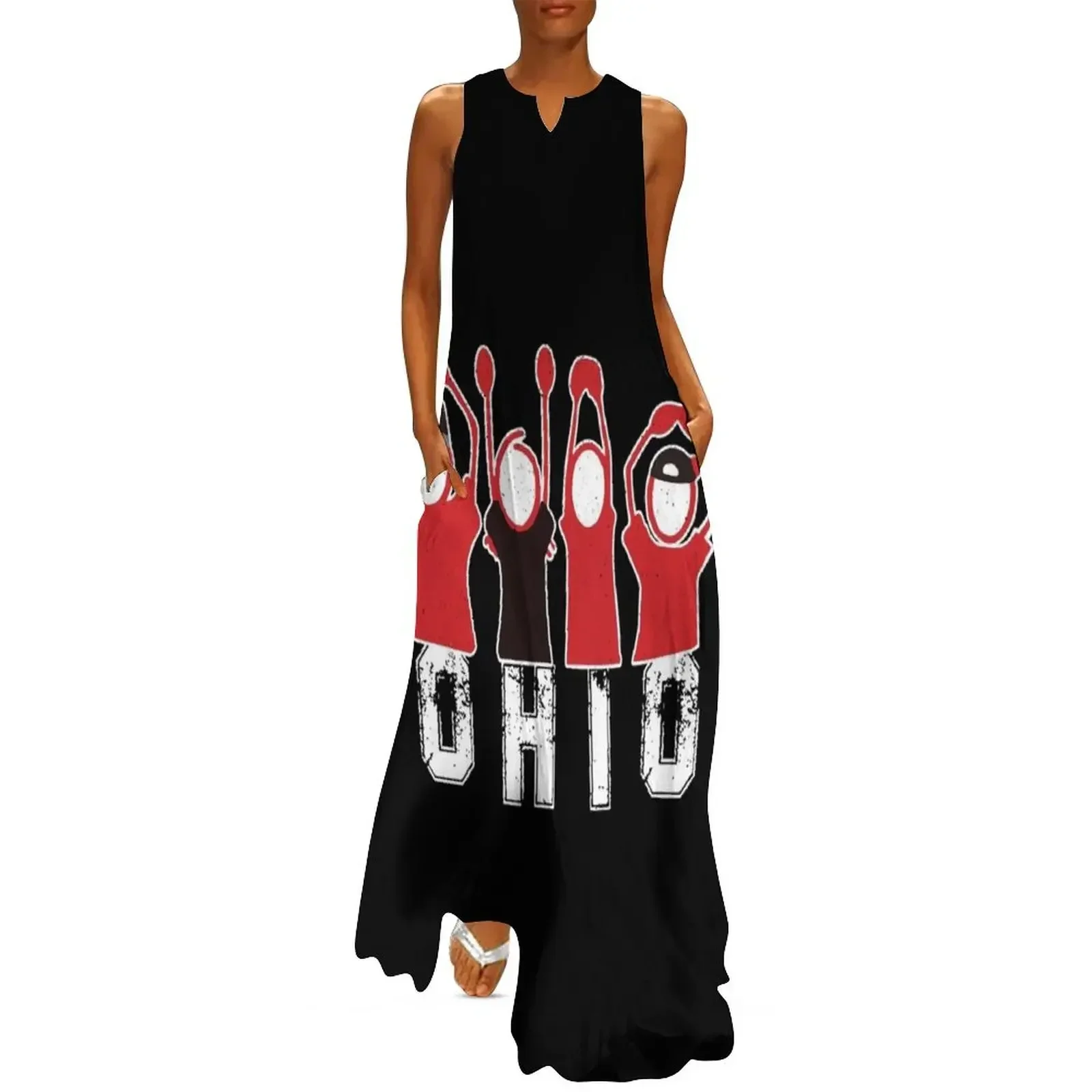

Proud To Be Ohioan Letters Ohio State Sports Football Fan Gift Long Dress summer women's dress 2025 Dress