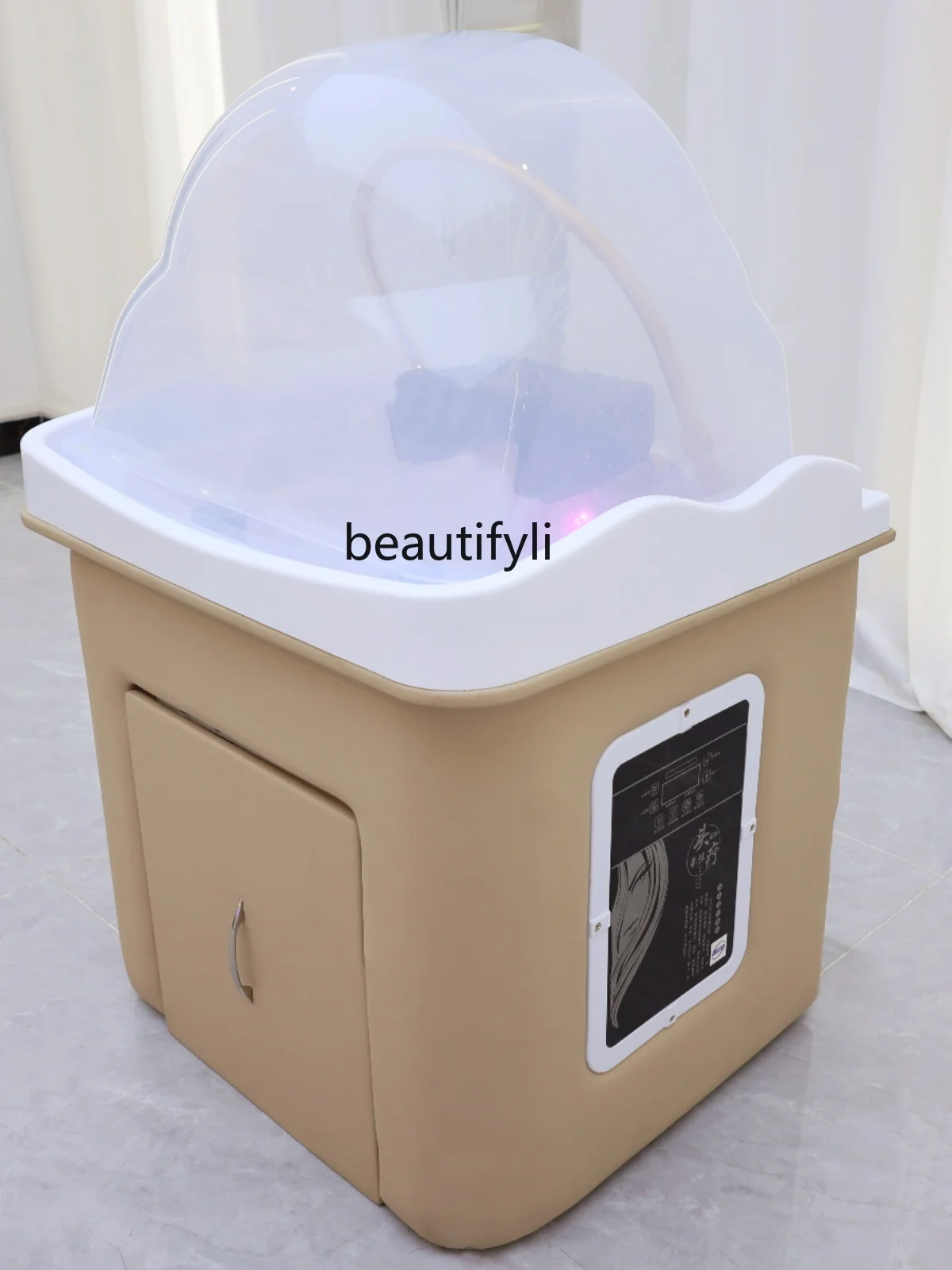 Mobile Bedside Grafting Beauty Shop Shampoo Hair Treatment Fumigation with Constant Temperature Heating Water Circulation