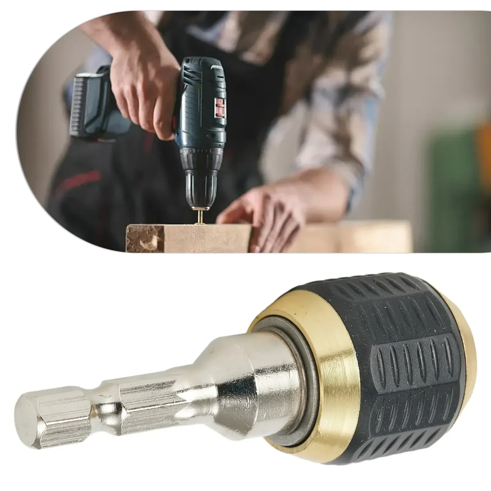 Brand New High Quality Accessories Keyless Drill Chuck Screwdriver 60mm Length Indexable Drill Bit Non-slip Handle