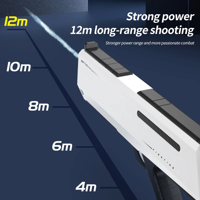 ปืนฉีดน้ำไฟฟ้าอัตโนมัติแบบดูดน้ำต่อเนื่องข้ามพรมแดน แบตเตอรี่แบบแยกส่วน ฉีดน้ำแรงดันสูงความจุขนาดใหญ่