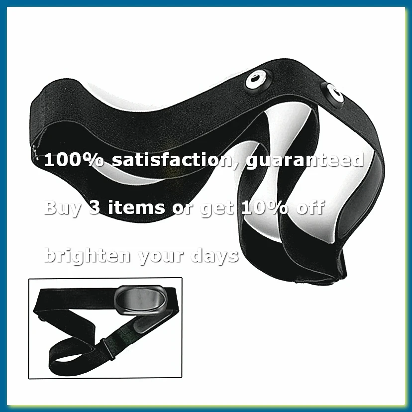 Heart Rate Belt Chest Strap for Mount Heart Rate Sensor Monitor Elastic Soft Strap Band Black-ABFB